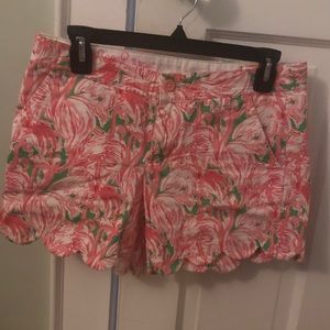 Lilly Pulitzer shorts in Palmetto Flamingo size 0
